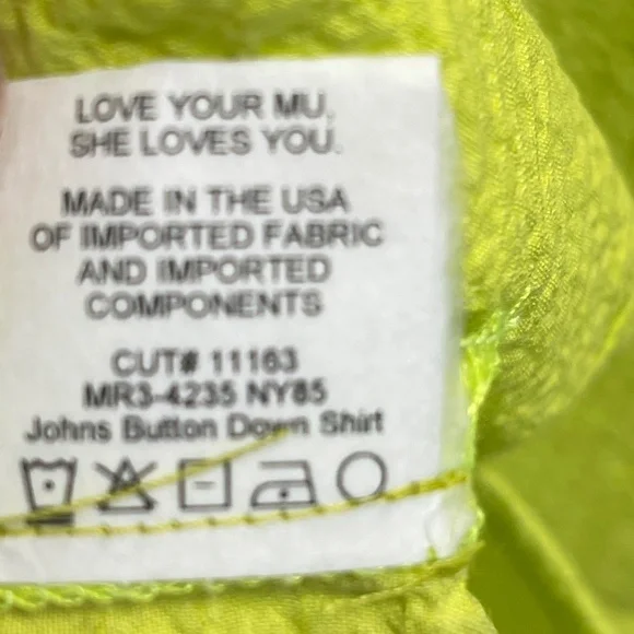 Show Me Your Mumu Johns Citrine Button Down Shirt - XXL- NWT - Picture 5 of 6